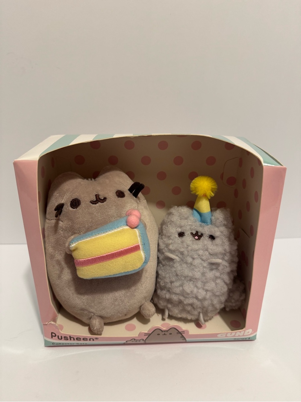 Gund Birthday Pusheen and Stormy Collector Set Plush NWT